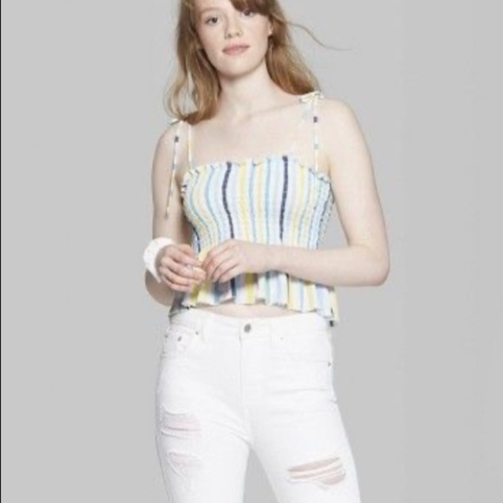 Wild Fable Peplum Crop Top Tank